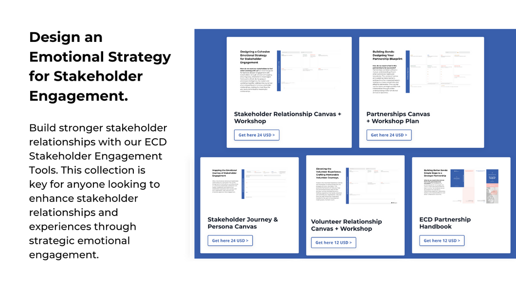 ECD Emotional Stakeholder Engagement Tools Bundle - Digital Download