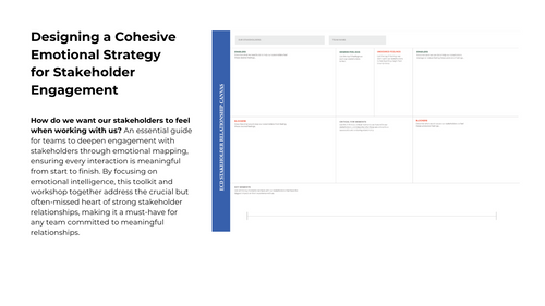 Stakeholder Relationships Canvas & Workshop – Digital Download