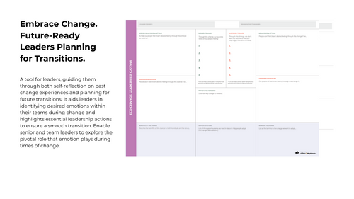 ECD Change Leadership Canvas - Printed