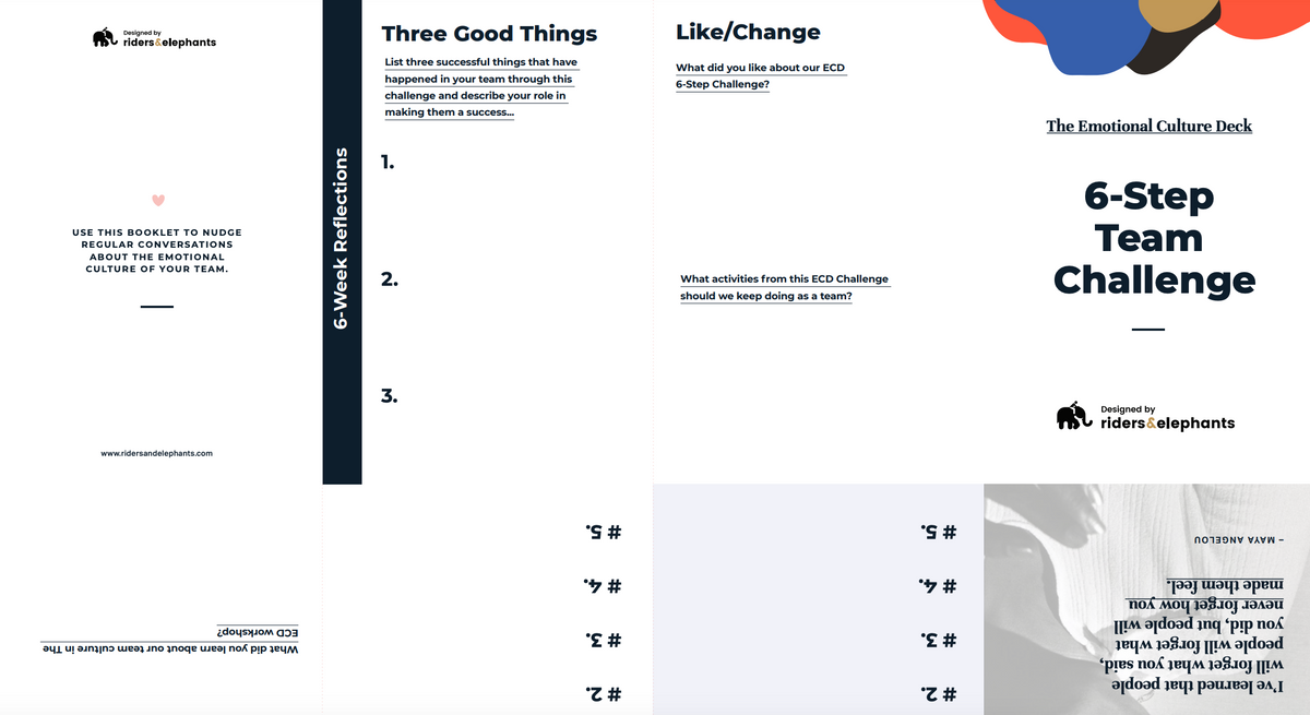 ECD 6 Step Team Challenge (30 Pack) - Printed – riders&elephants